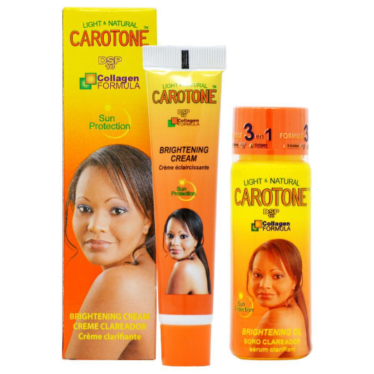 Carotone Natural Skin Brightening Triple Action Oil And Tube Cream Kit ...