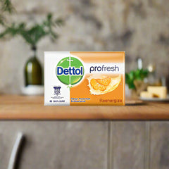 Dettol Anti-Bacterial Bar Soap, Fresh, 105 Gr / 3.7 Oz (12 Pack)