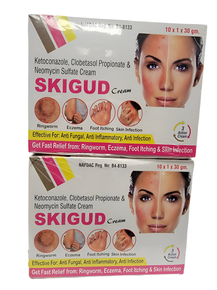 Skigud Cream 30g Fast Relief from Ringworm, Ezcema, Foot itching, & Skin Infection