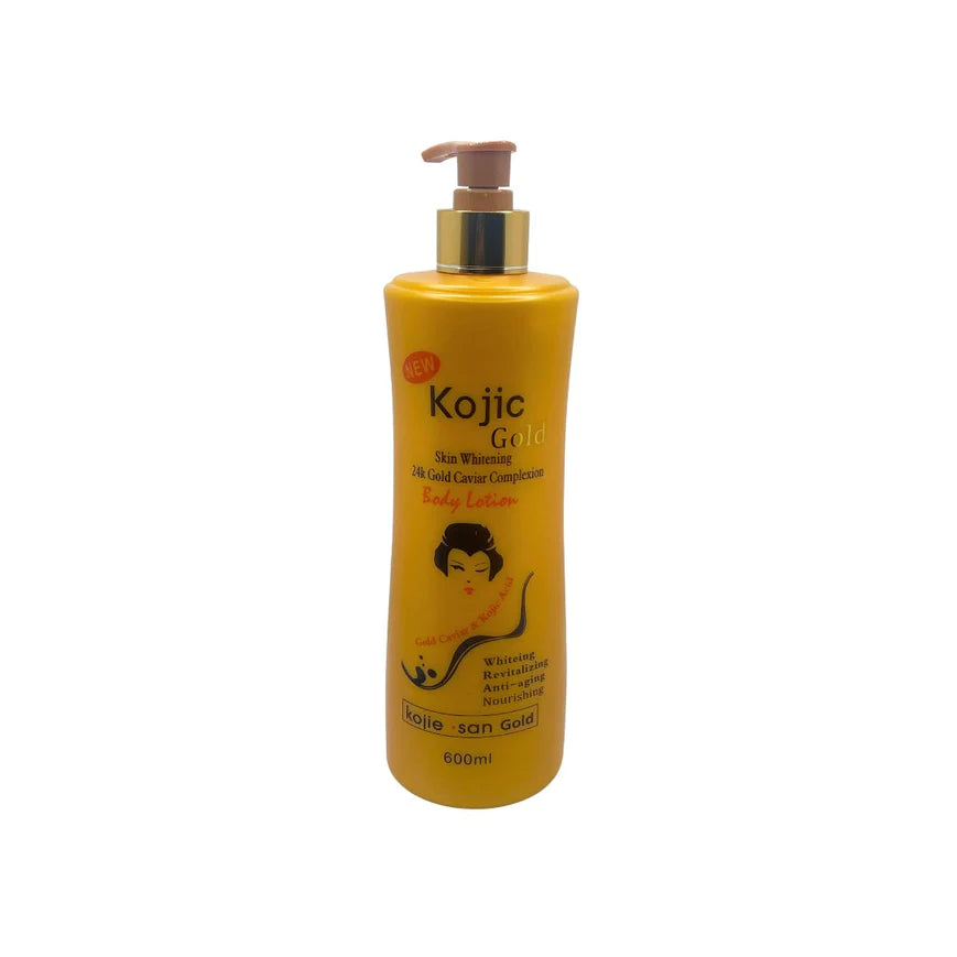 NEW KOJIE SAN GOLD BODY LOTION 600ML Kojie San