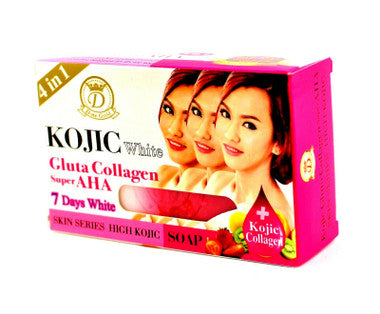 D-ne Gold #835 KOJIC white Gluta Collagen super AHA 4 in 1 soap 5.30oz / 160gr Nano Extra White