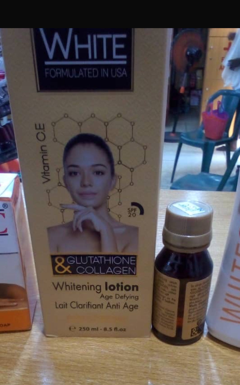 Gluta White Glutathione & Collagen Whitening Lotion BIG (2 PCS)