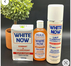 WHITE NOW LIGHTENING BODY LOTION + SOAP + OIL 3PIC