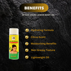 H20 Natural Lemon Fast Action Body Care Lightening Oil 4.4oz/125ml