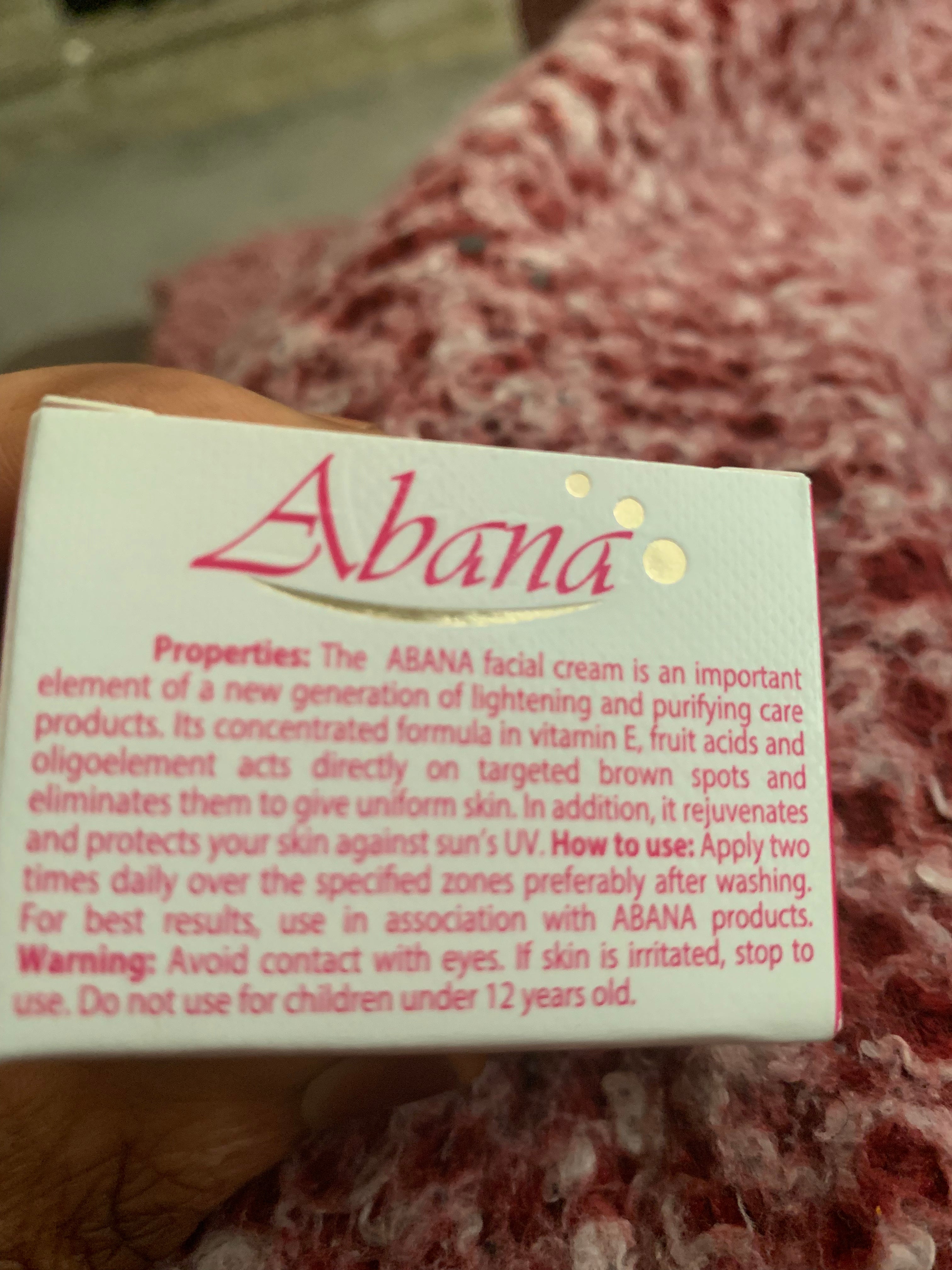 ABANA SKIN PERFECTOR FACE CREAM