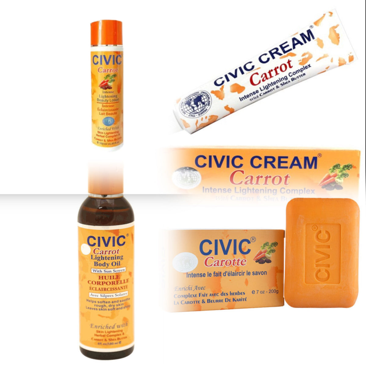 Civic Intense Carrot Lightening set (4 PACK) Civic