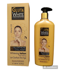 Gluta White Glutathione & Collagen Whitening Lotion 8.5floz Gluta white