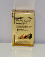 D-NE #306 (Gold box) NANO KOJIC WHITE PAPAYA & CARROT SOAP 5.64 oz / 160 gr