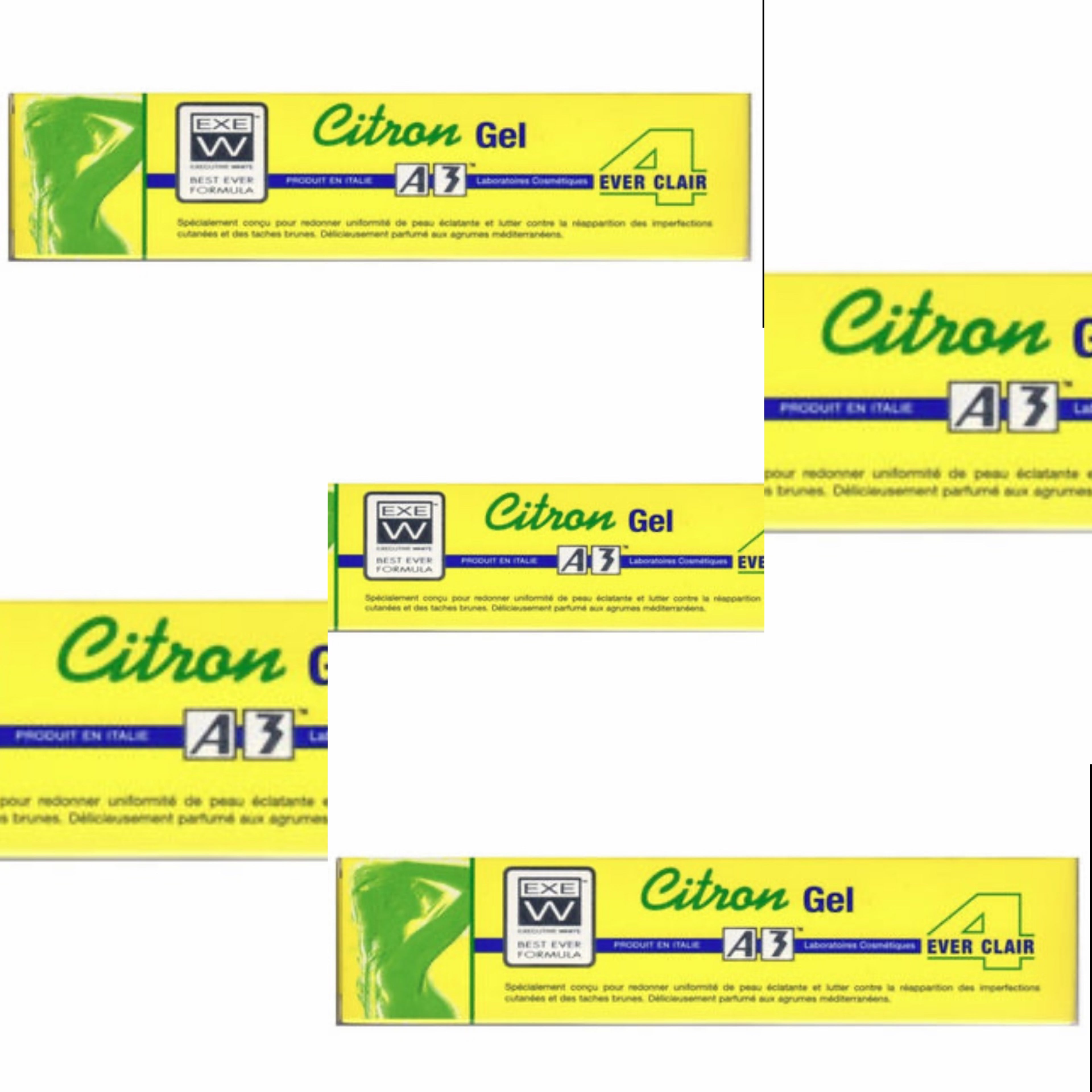 A3 #828 Lemon Gel (Tube) 4Ever Clair (5 PACK) A3 Lemon