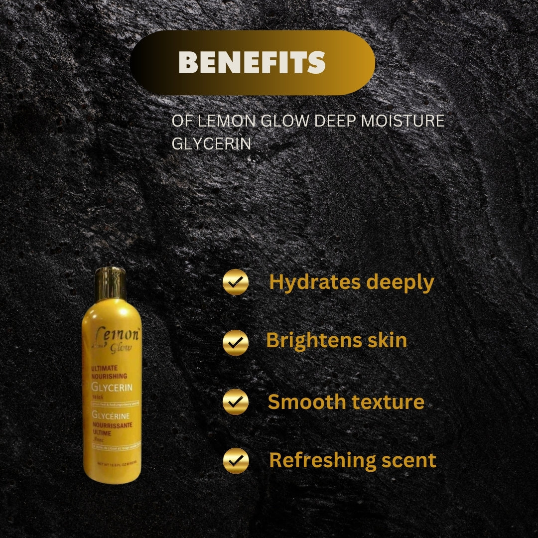 Lemon Glow Ultimate Nourishing Glycerin 16.8oz / 500ml