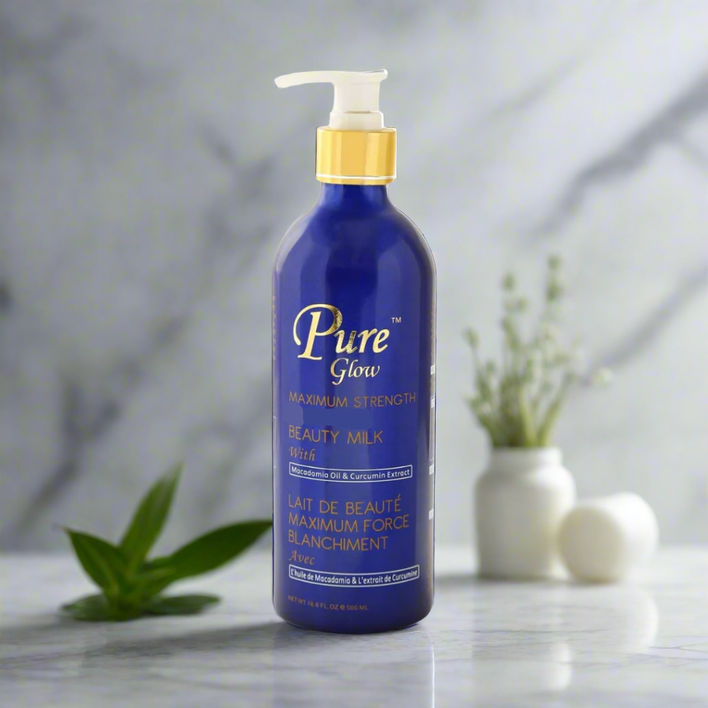 Pure Glow Maximum Strength Whitening Beauty Milk Lotion 16.8 oz / 500 ml