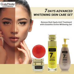 Gluta Master Advanced Whitening Skin Care Kit Anti-Spot Brightening Even Skin Tone Boost Skin Vitality Glutathione Skin Care