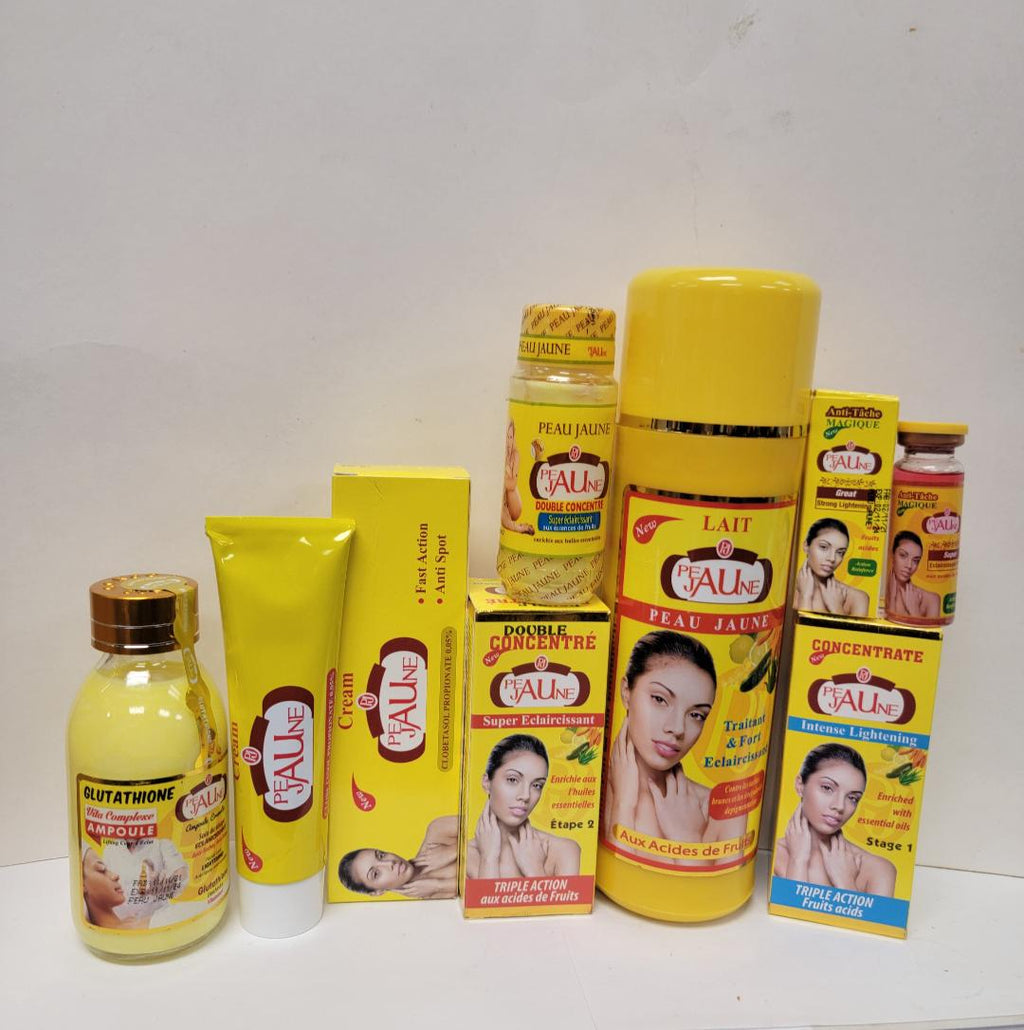 PEAU JAUNE SUPER WHITENING CREAM + SOAP + SERUM + TUBE CREAM