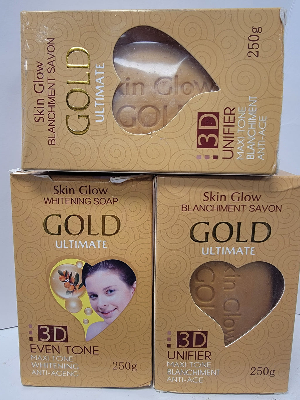 Skin glow gold 3d maxi tone soap Dermabella