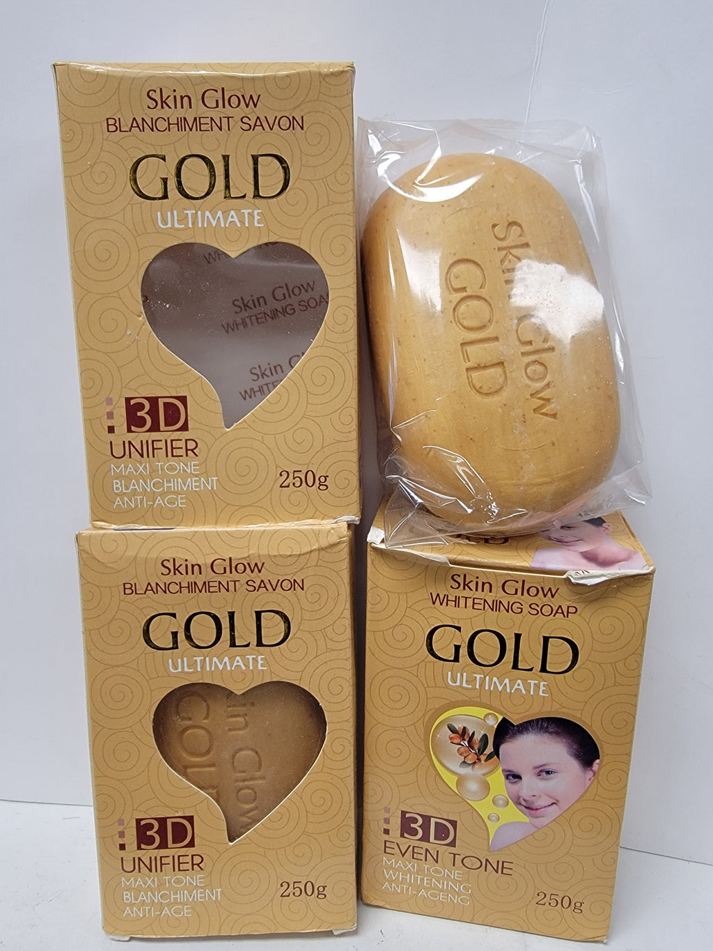 Skin glow gold 3d maxi tone soap Dermabella