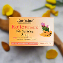 Clair white Natural Glowing Effect Kojic Turmeric Skin Clarifying Soap