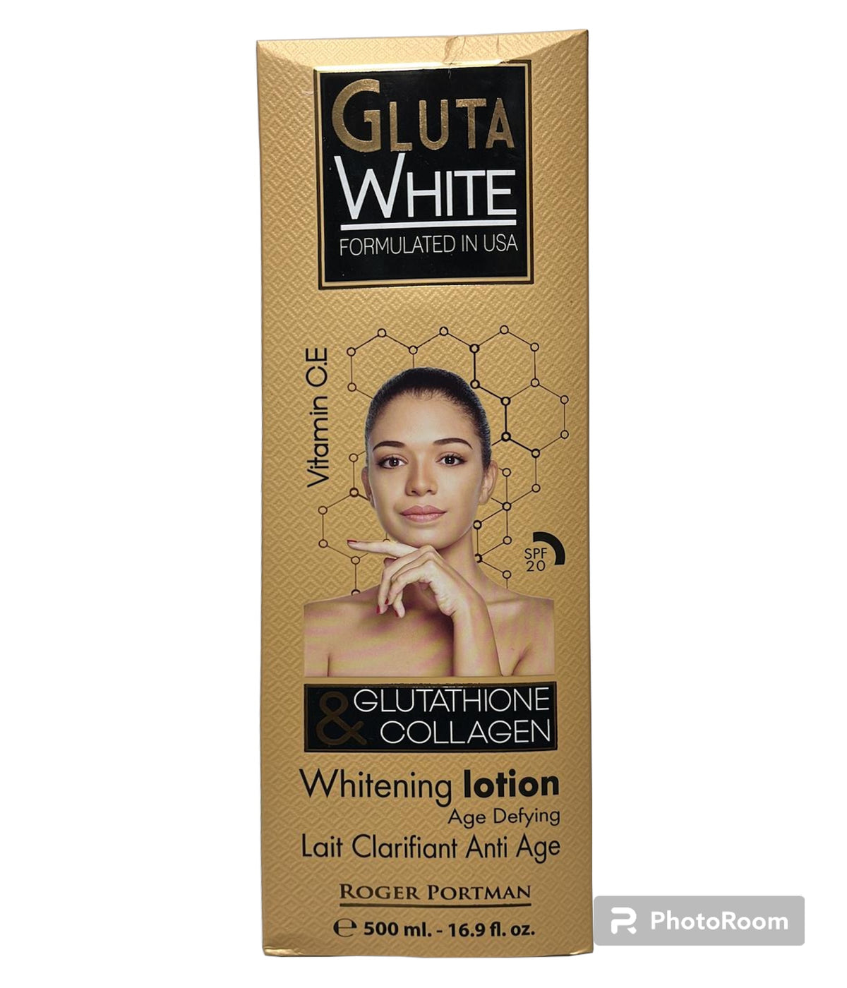 Gluta White Glutathione & Collagen Whitening Lotion 16.9floz Gluta white