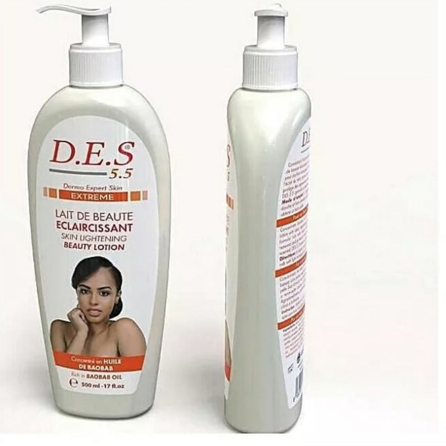 D.E.S 5.5 Extreme Skin Ientense Lotion 17oz D.E.S 5.5.