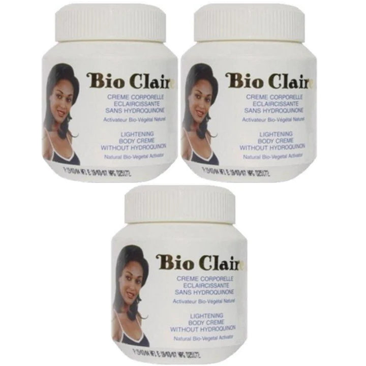 Bio Claire Lightening Body Jar Cream 4.4oz (3 Pack) Bio Claire