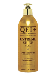 QEI+ Extreme Shine Gold Lightening Body Lotion 16.80 Oz Qei +