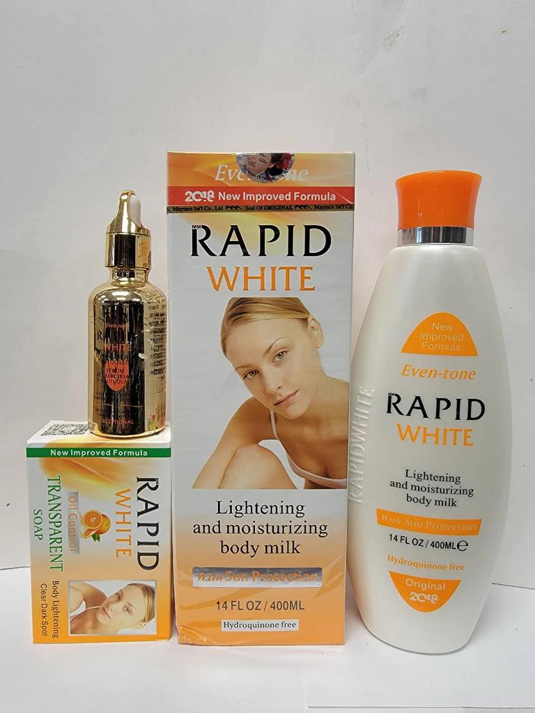 Rapid White lightening Moisturizing body Milk set Rapid White