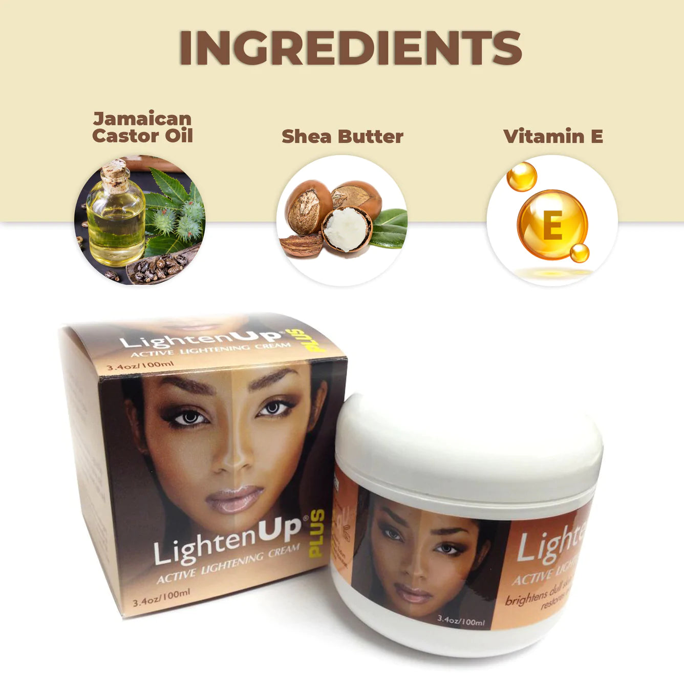 LightenUp Plus Jar Cream 3.4oz/100mL Lighten Up