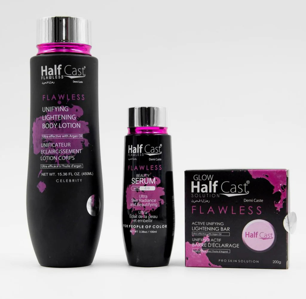 HALF-CAST FLAWLESS UNIFYING LIGHTENING BODY LOTION NANO HALF CAST