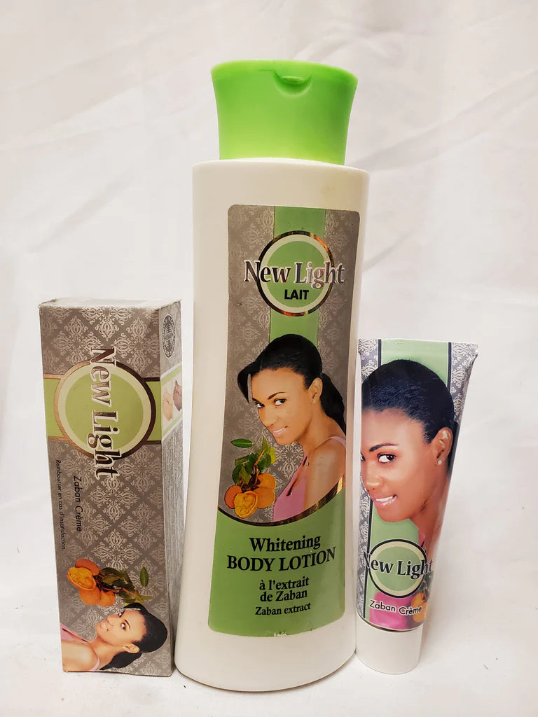 NEW LIGHT WHITENING BODY LOTION + TUBE CREAM NEW LIGHT