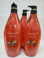 EXTREME WHITE PURE WHITENING FRUITS SHOWER CREAM Pure white