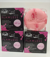 GLOW HALF CAST FLAWLESS ACTIVE UNIFYING LIGHTING BAR SOAP NANO HALF CAST