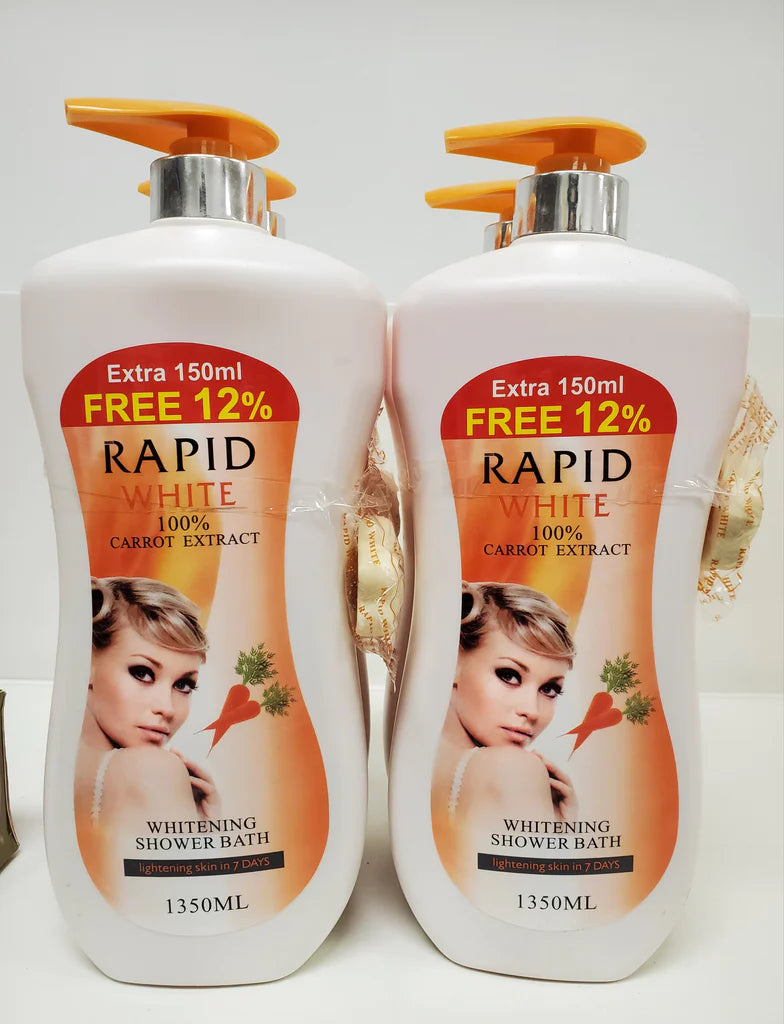 RAPID WHITE WHITENING SHOWER BATH CARROT EXTRACT Rapid White