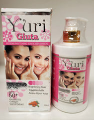 YURI GLUTA GOLD EXTREME WHITENING SUN SCREEN LOTION SPF 50+ GLUTAMASTER