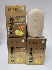 BB CLEAR GOLD WHITENING HERBAL SOAP WITH HONEY B B CLEAR