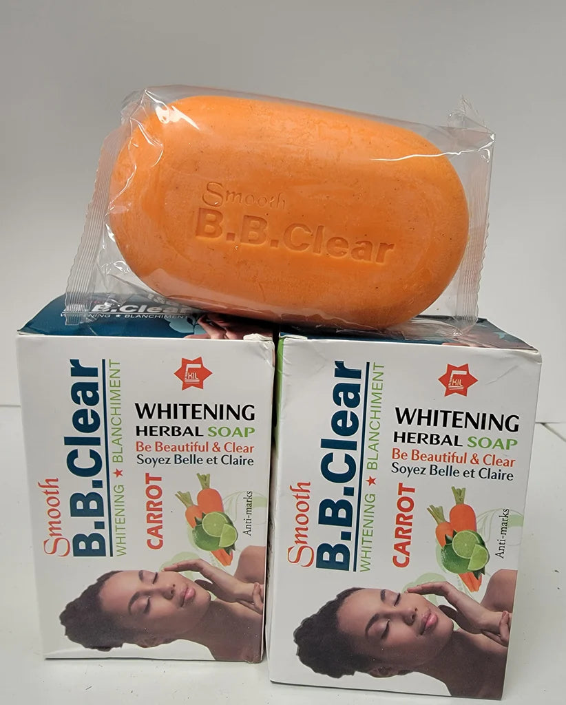 BB CLEAR CARROT WHITENING BLANCHIMENT SOAP B B CLEAR