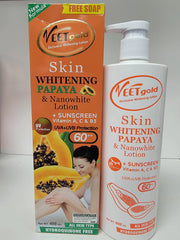 VEETGOLD SKIN WHITENING PAPAYA & NANOWHITE LOTION VEETGOLD