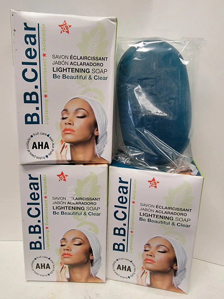 B.B Clear Lightening Soap with AHA 6.70oz / 190gr B B CLEAR