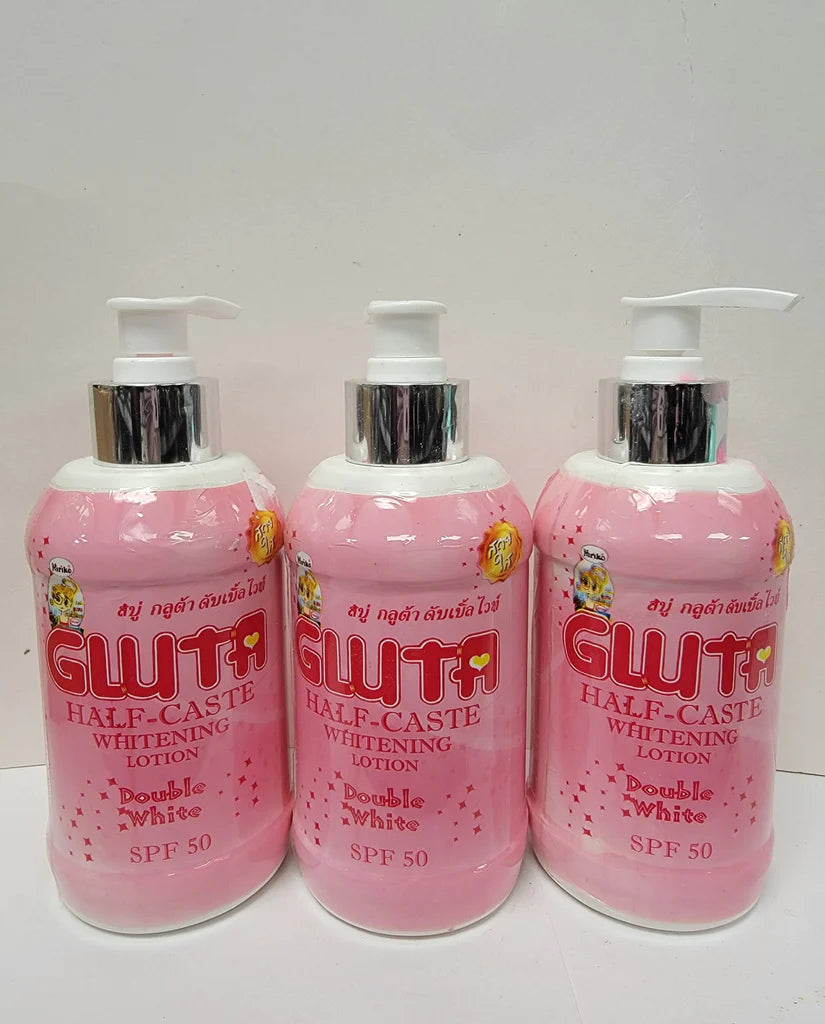 GLUTA HALF CAST WHITENING LOTION DOUBLE WHITE NANO HALF CAST