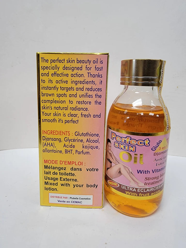 Perfect Skin Oil Gluta Kojic 3 in 1 With Vitamin E & C Strong Bleaching Treatment RoyalGlow Organics