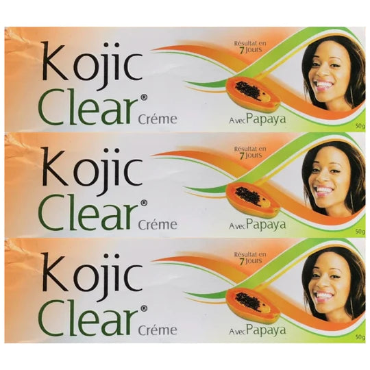 Authentic Kojic Clear Papaya Cream Natural (3 PACK) KOJIC CLEAR