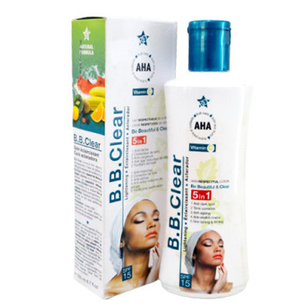 BB CLEAR WHITENING SKIN BEAUTIFYING LOTION WITH VIT SPF 15 (4 PACK SET) B B CLEAR