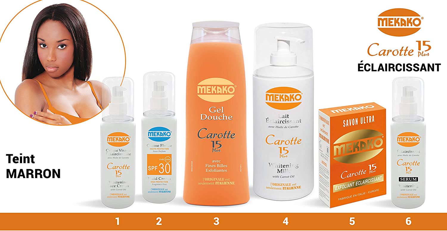 MEKAKO #406 CARROT 15Plus Milk with Carrot Oil 13.3oz / 400ml mekako