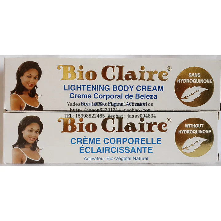 BIO CLAIRE LIGHTENING BODY TUBE 1oz CREAM (2 Pack) Bio Claire