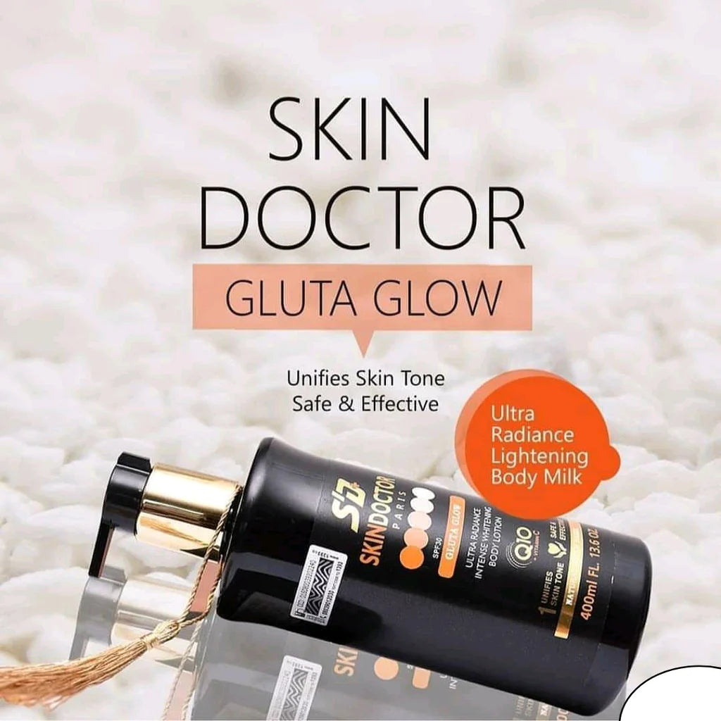 SKINDOCTOR GLUTA GLOW INTENSE WHITENING BODY LOTION skin doctor