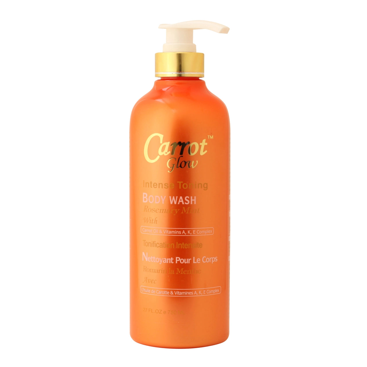 Carrot Glow Intense Toning Body Wash with Carrot oil 27 oz/ 750ml Carrot Glow