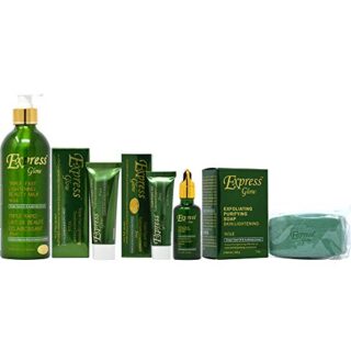 Express Glow Package II (Lotion 16.8oz + Soap 7oz + Cream 1.7oz + Serum 1.66oz) Express glow