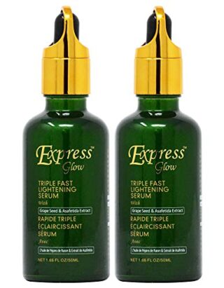 Express Glow Triple Fast Lightening Serum 1.66oz (Pack of 2) Express glow