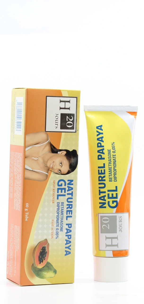 H20 Natural Papaya Tube Gel 2.00 oz / 60gr H20