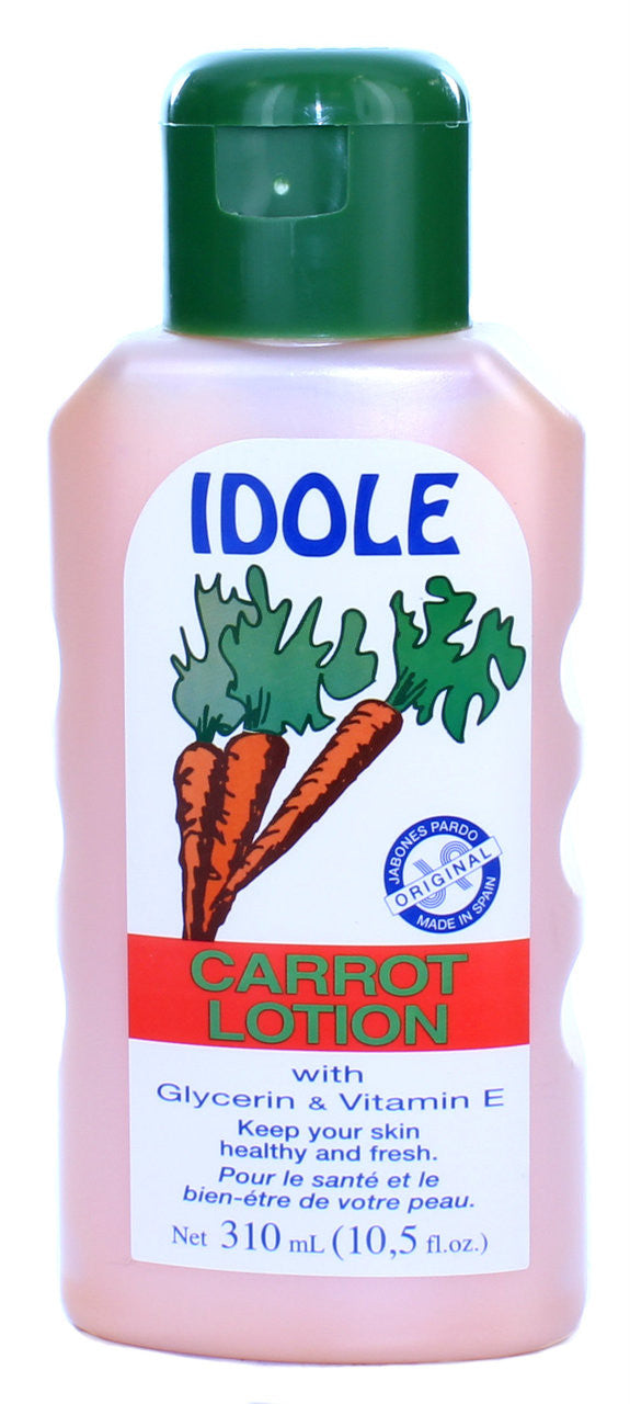 Idole Carrot Lotion With Glycerin & Vitamin E 10.5 oz Idole