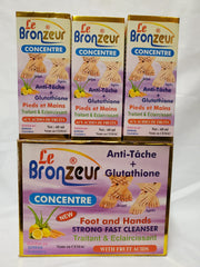 LE BRONZEUR CONCENTRATED FOOT & HAND STRONG FAST DARK KNUCKLES REMOVER RoyalGlow Organics