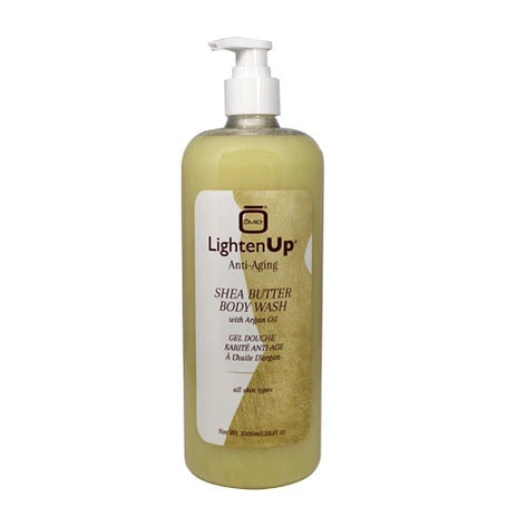 Lighten Up Anti-Aging Shea Butter Body Wash w/Argan Oil 33.8oz / 1000ml Lighten Up